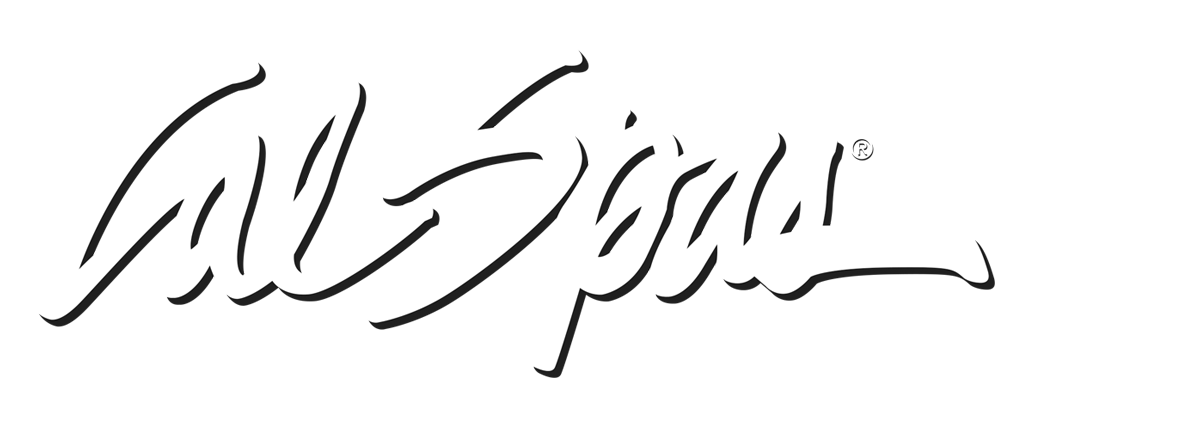 Calspas White logo hot tubs spas for sale Salinas